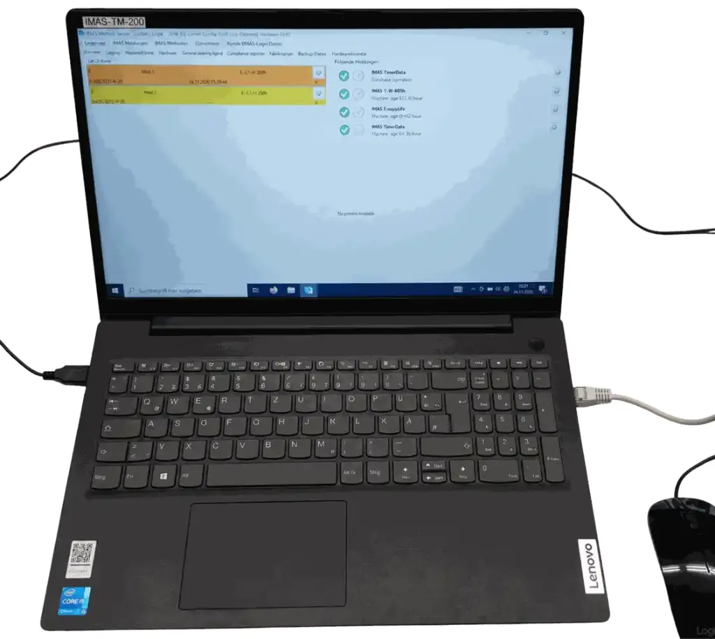 Notebook für Timesystem